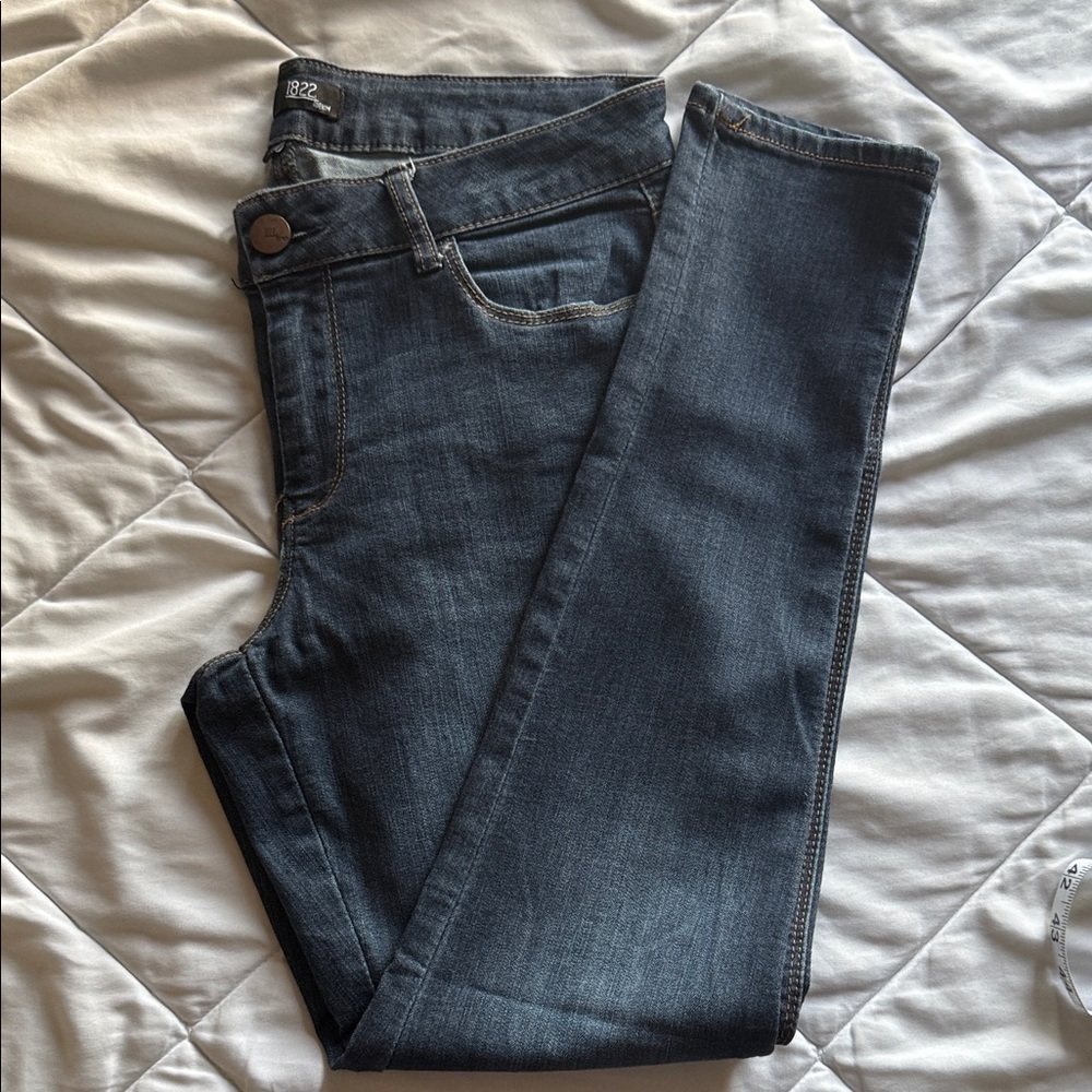 1822 Denim High Rise Dark Blue Jeans SZ 30 - Picture 3 of 5